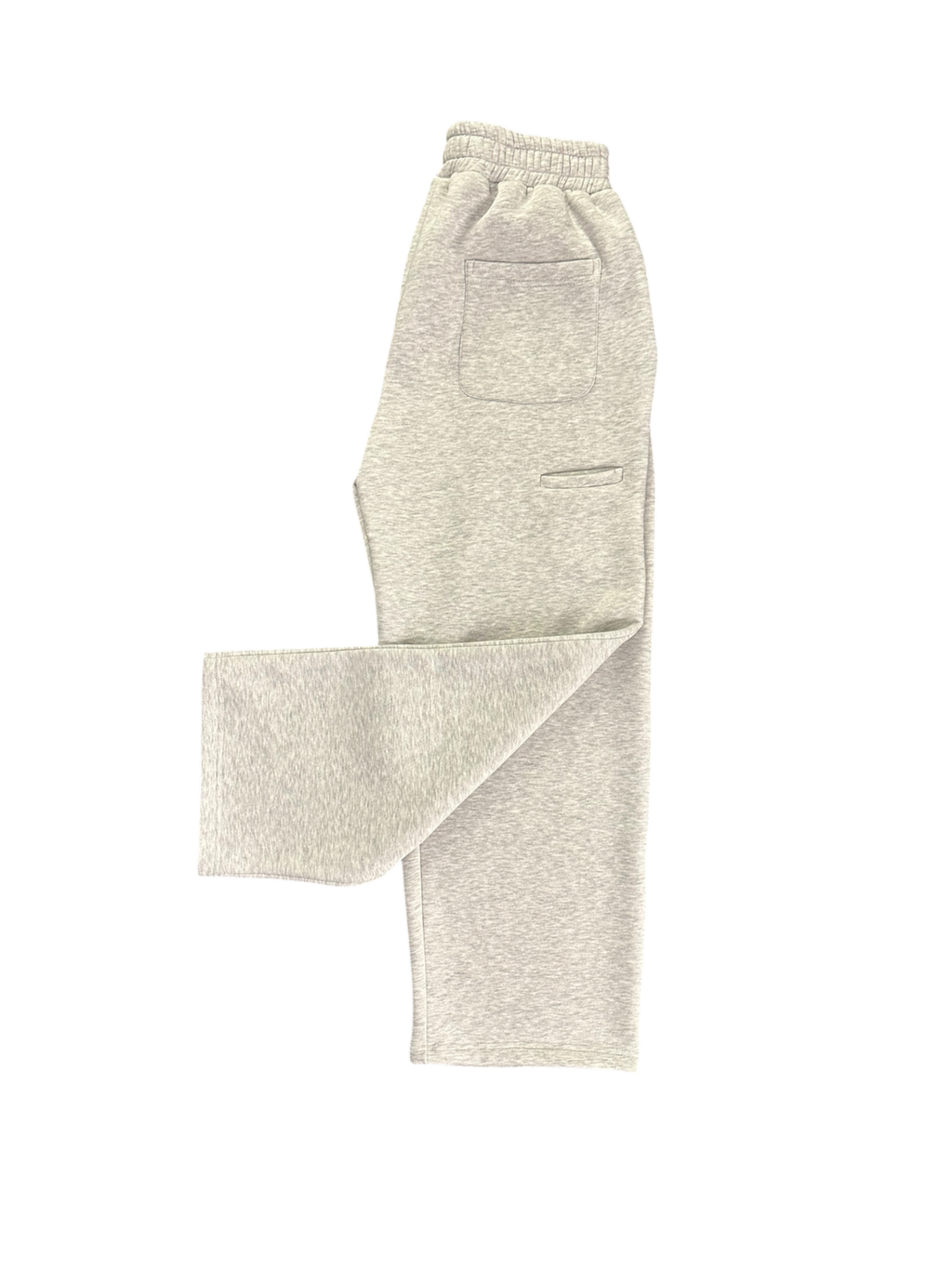 Cozy straight leg sweats grey