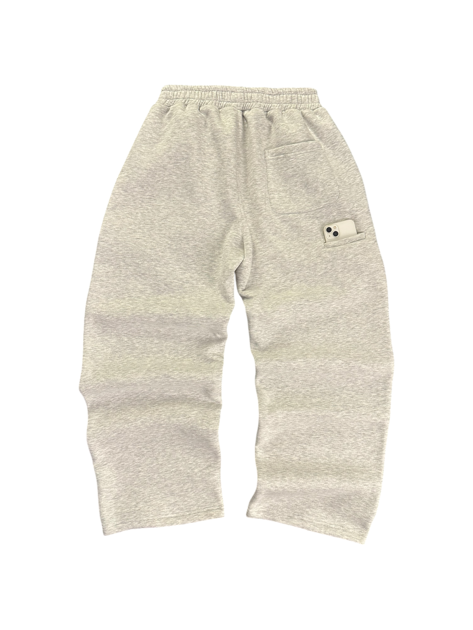 Cozy straight leg sweats grey