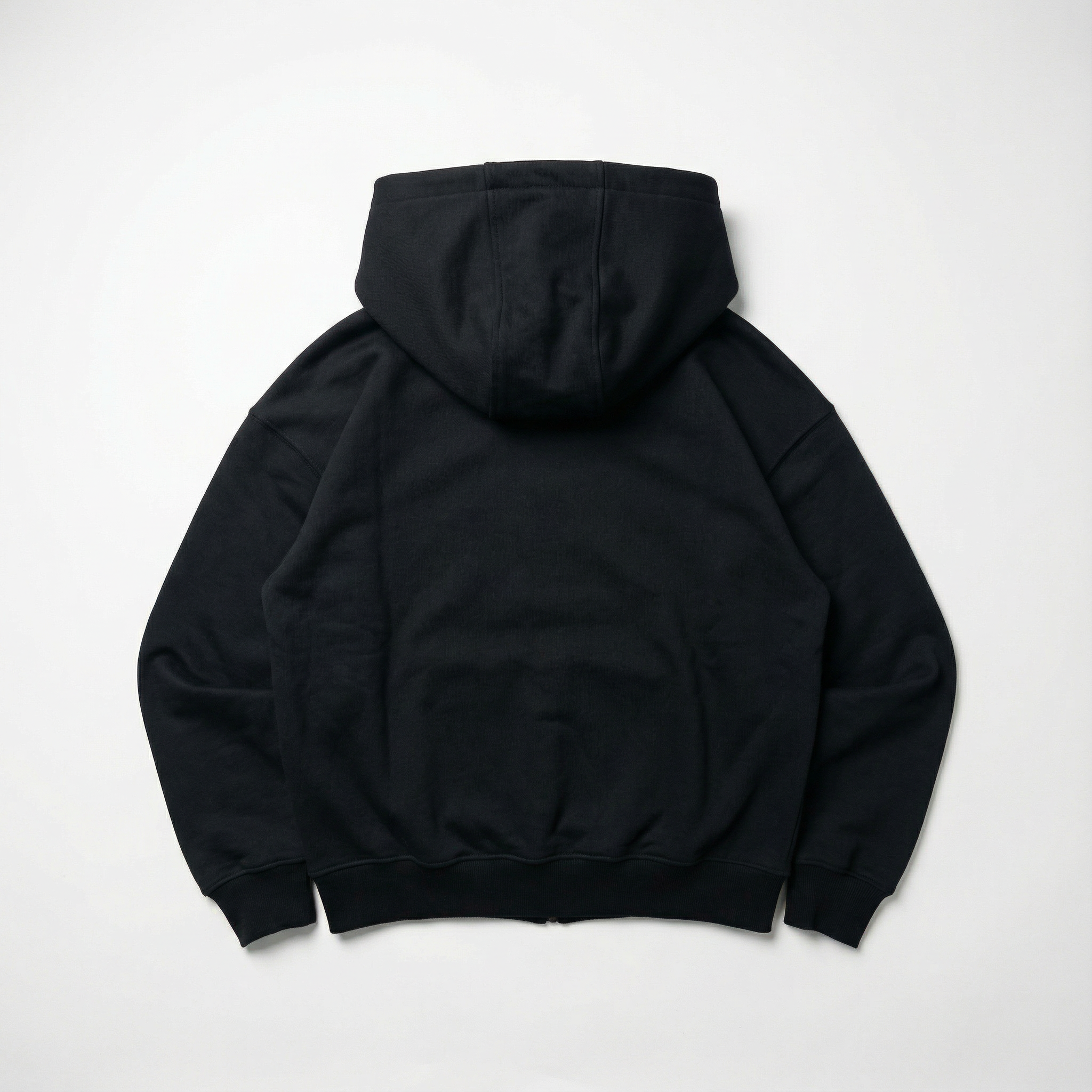 French Terry black zipper