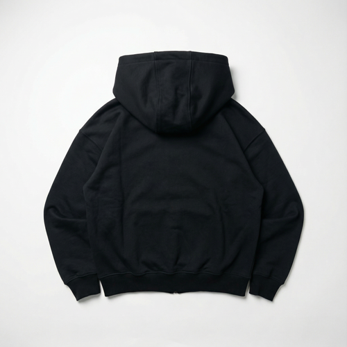 French Terry black zipper