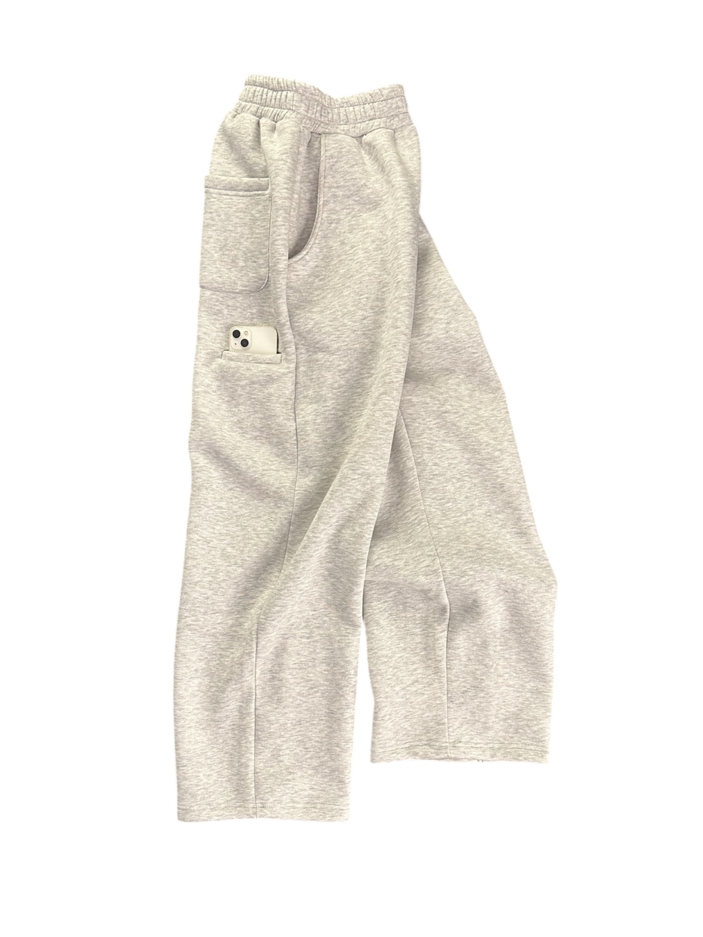 Cozy straight leg sweats grey