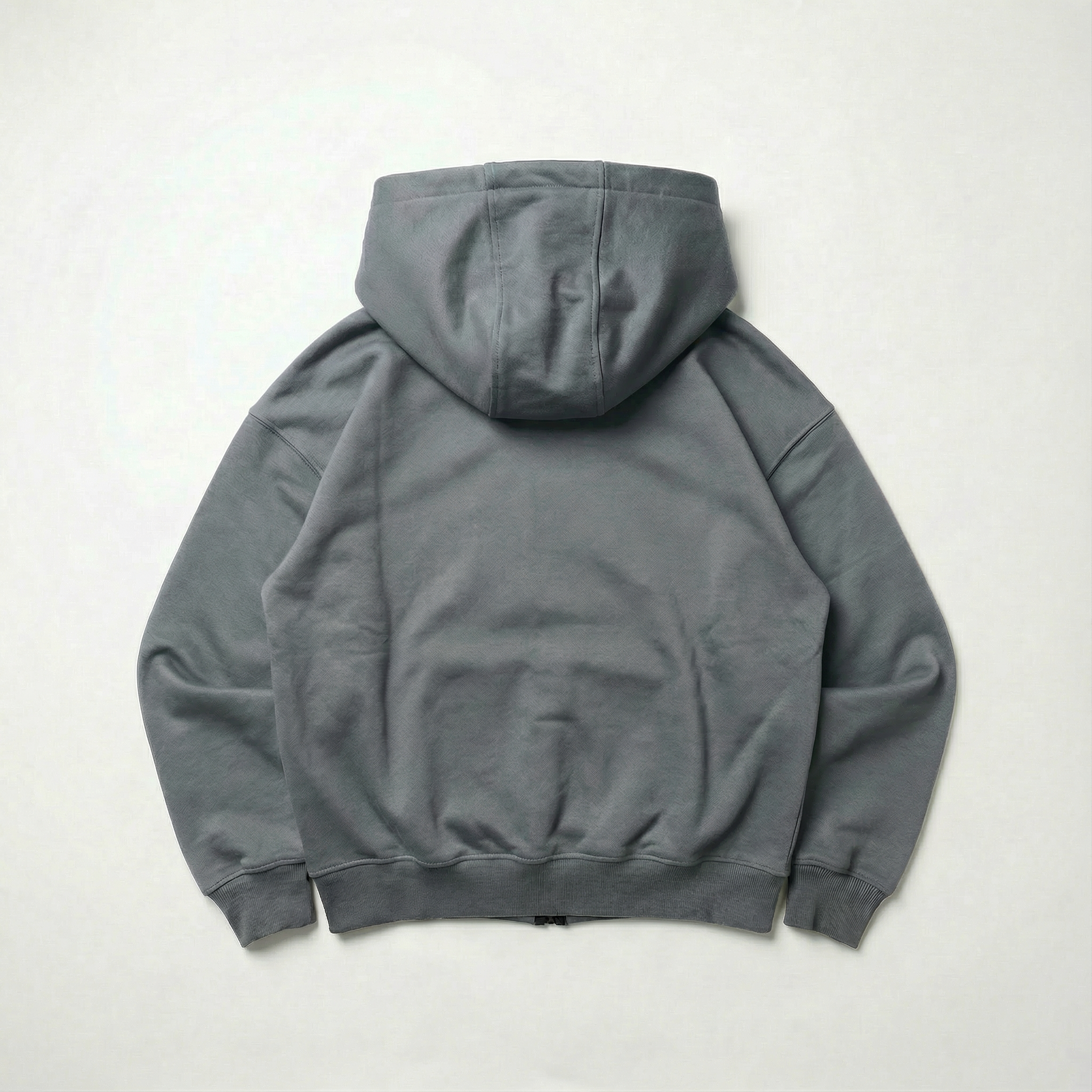 French terry olive color zipper