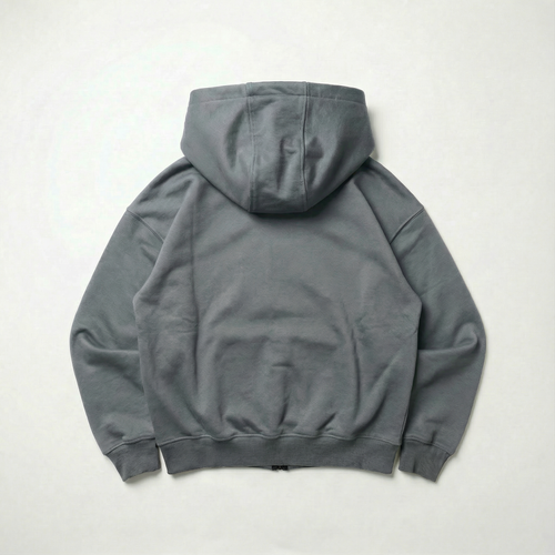 French terry olive color zipper